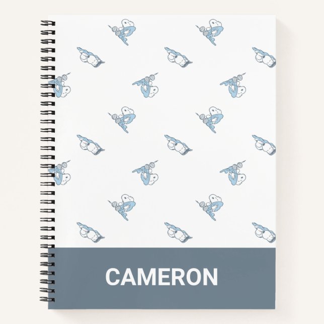 Carnet Cachou | Motif Snoopy Heure de Dodo (Devant)