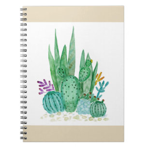 Carnet Cactus, aquarelle