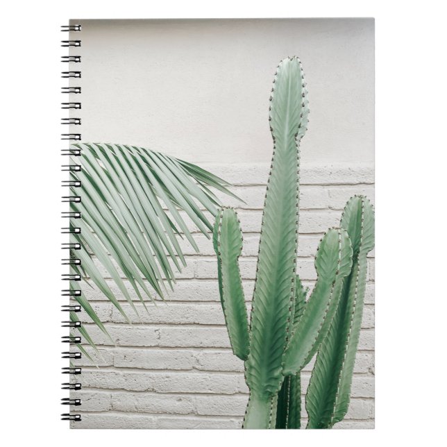 Carnet Cactus candelabra vert (Devant)