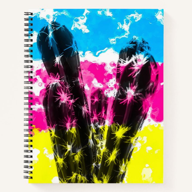 Carnet Cactus Colorés (Devant)