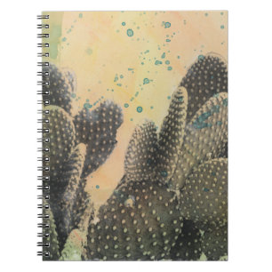 Carnet Cactus du désert Plat vert