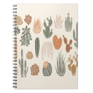 Carnet Cactus et succulent motif sans soudure