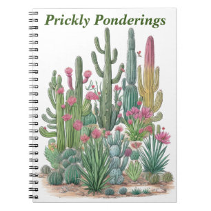 Carnet Cactus floral