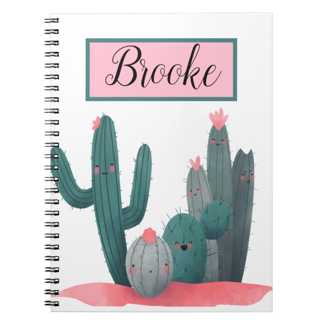 Carnet Cactus mignon (Devant)