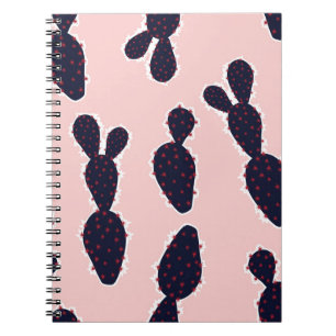 Carnet Cactus mignon douce humeur et ton motif,