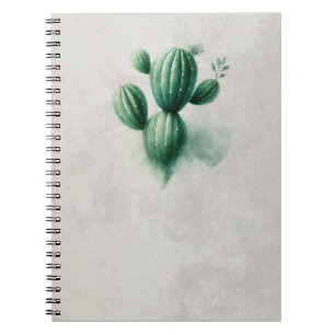 Carnet Cactus Vert Aquarelle Sud-Ouest