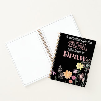 Carnet Cadeau À Une Fille Qui Aime Dessiner Floral
