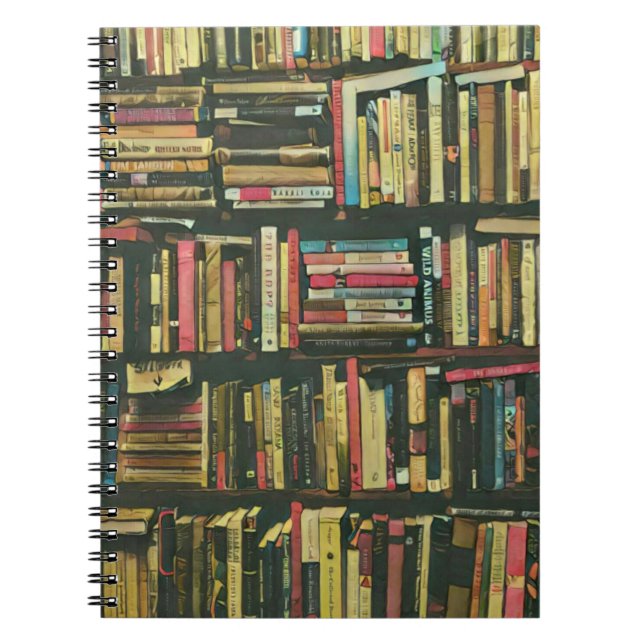 Carnet cadeau amoureux de bibliothèque cool (Devant)