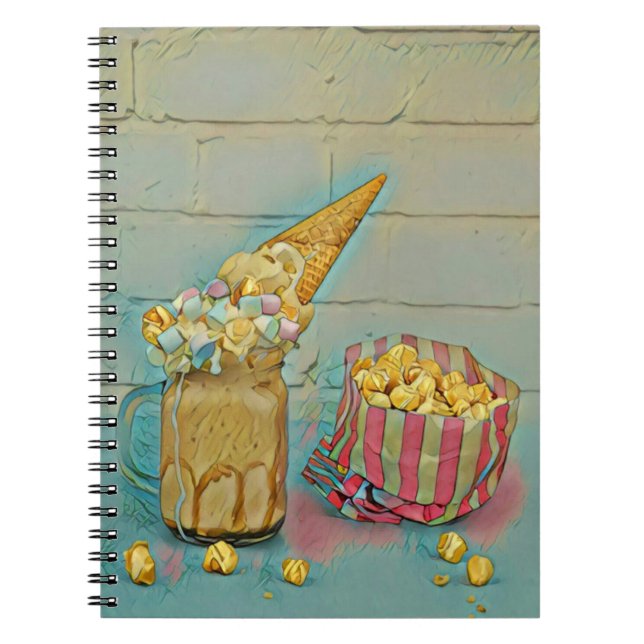 Carnet Cadeau amoureux de crème glacée (Devant)