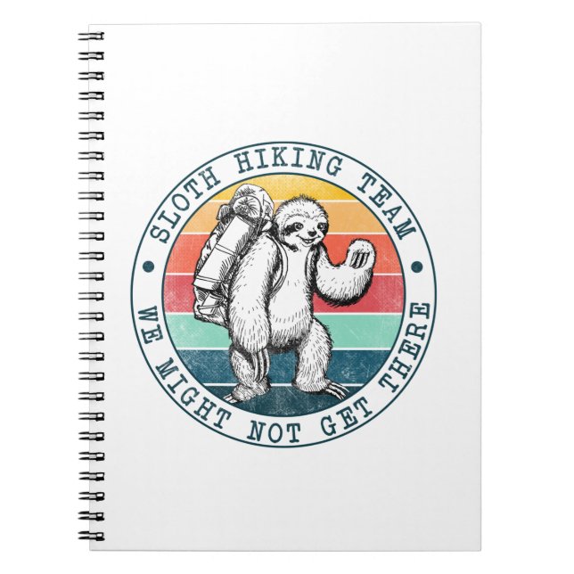 Carnet Cadeau Camper | Sloth Randonnée Team Anniversaire (Devant)