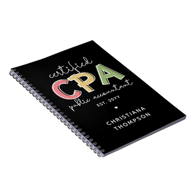 Carnet Cadeau comptable public certifié CPA personnalisé (Côté Droit)