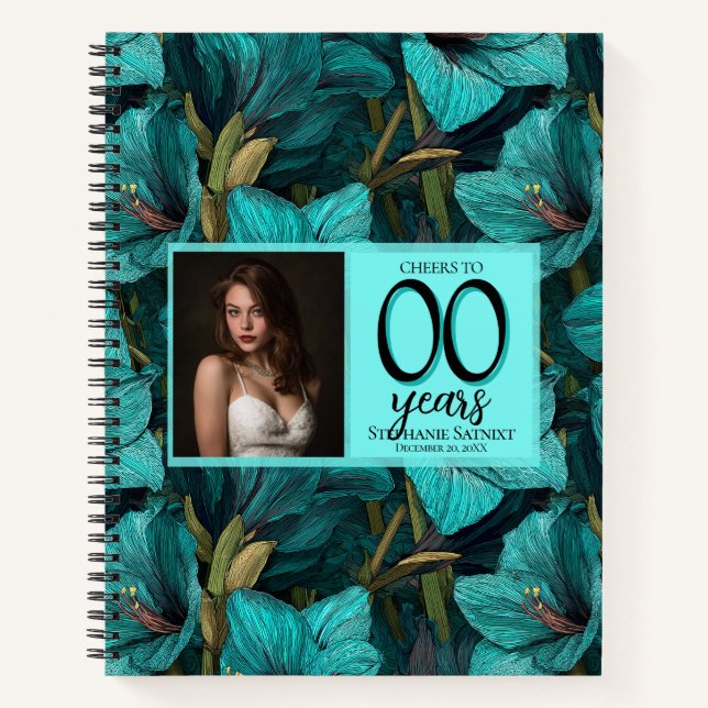 Carnet Cadeau d'anniversaire 15 ans Amaryllis mignon pour (Devant)