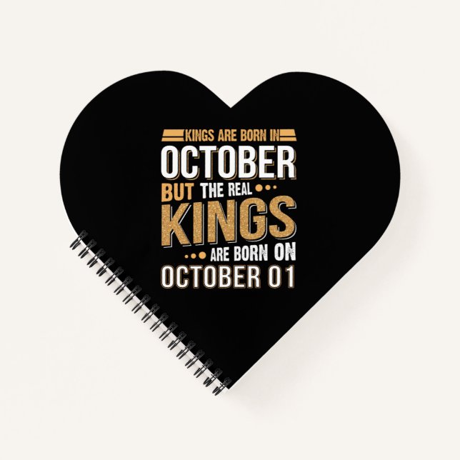 Carnet Cadeau d'anniversaire | Les Rois Sont Nés En Octob (Devant)