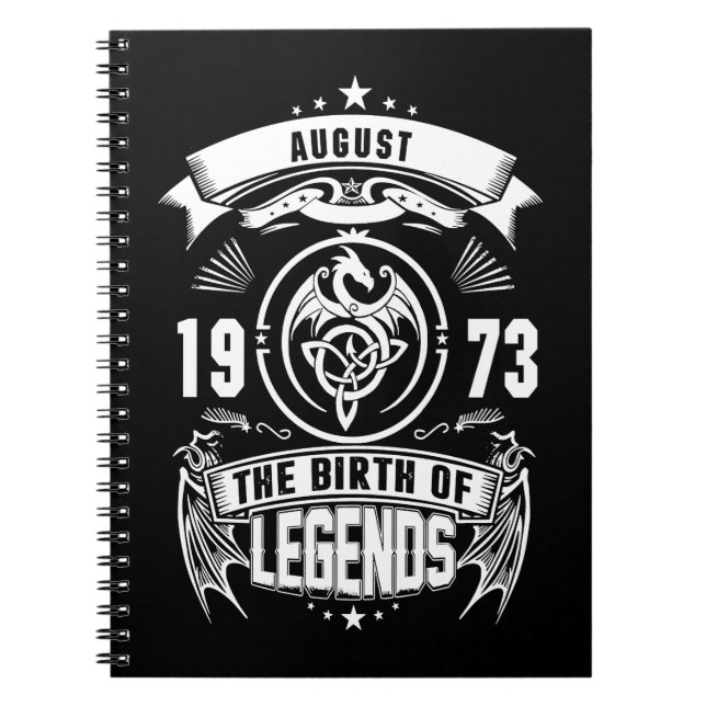 Carnet Cadeau d'août | 1973 La Naissance Des Légendes (Devant)