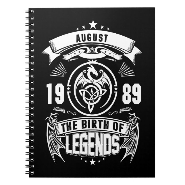 Carnet Cadeau d'août | 1989 La Naissance Des Légendes (Devant)