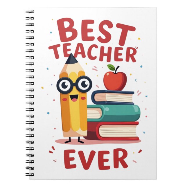 Carnet Cadeau d'appréciation du meilleur enseignant (Devant)