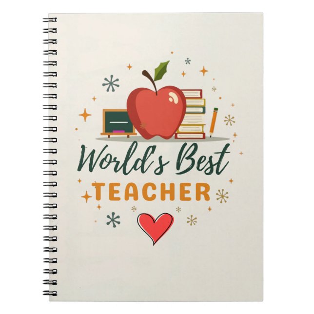 Carnet Cadeau d'appréciation pour le meilleur enseignant  (Devant)