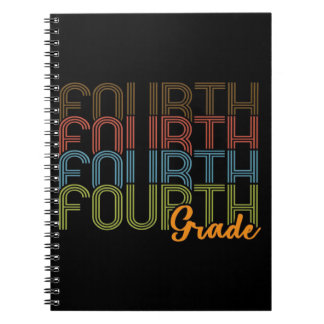 Carnet Cadeau de 4e année Rétro Quatrième Grand | École