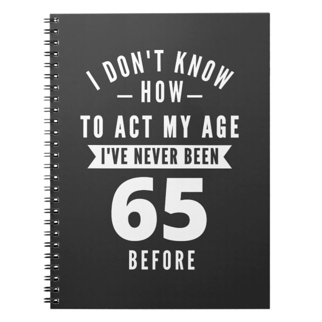 Carnet Cadeau de 65 ans | 65e anniversaire Idées cadeaux  (Devant)