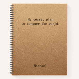 Carnet Cadeau de bureau personnalisé pour conquérir le mo