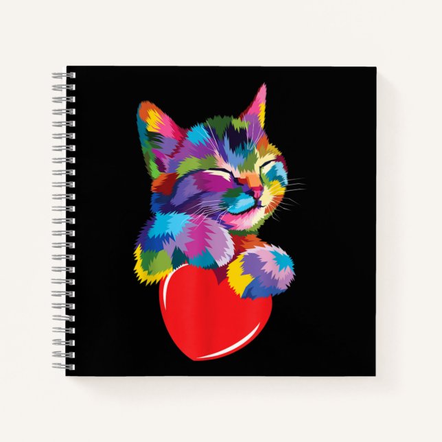Carnet Cadeau de chat mignon pour les amateurs de chaton  (Devant)
