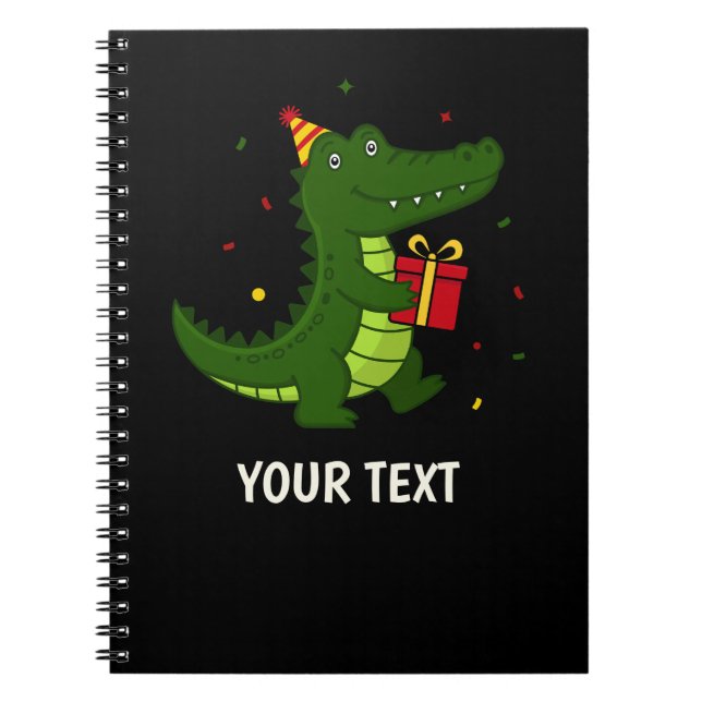 Carnet Cadeau de crocodile mignon (Devant)