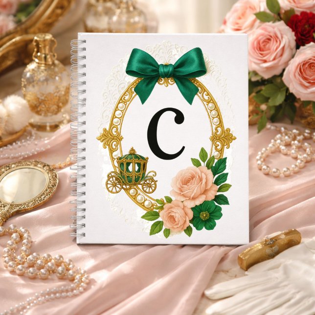 Carnet Cadeau de demoiselle d'honneur Initial C Élégant R (Créateur téléchargé)