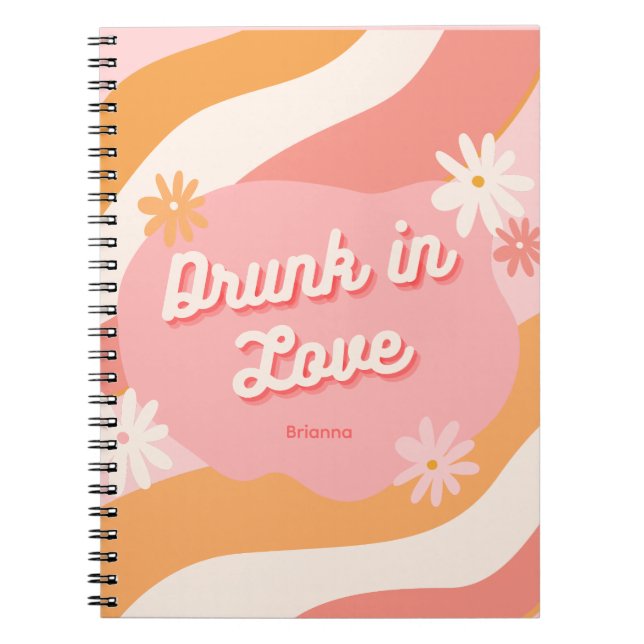 Carnet Cadeau de fête de fiançailles rétro rose (Devant)