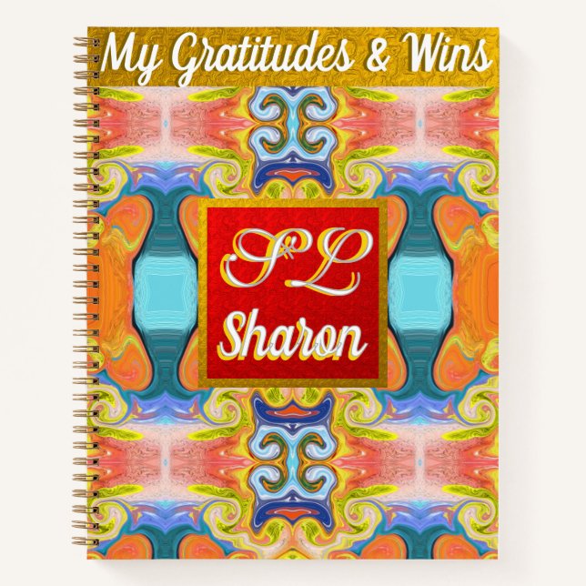 Carnet Cadeau de fête des mères abstrait et élégant Monog (Devant)