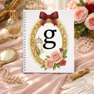 Carnet Cadeau de fin d'études personnalisé G initial Rege