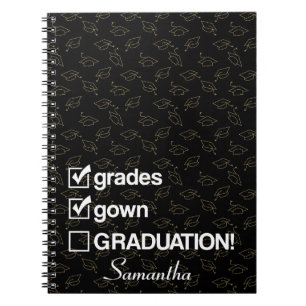 Carnet Cadeau de graduation de nom personnalisé Drôle G