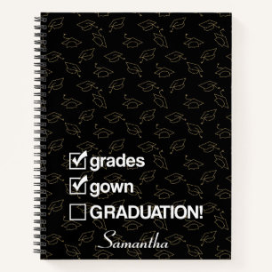 Carnet Cadeau de graduation de nom personnalisé Drôle G