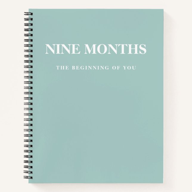 Carnet Cadeau de grossesse élégant minimaliste moderne me (Devant)