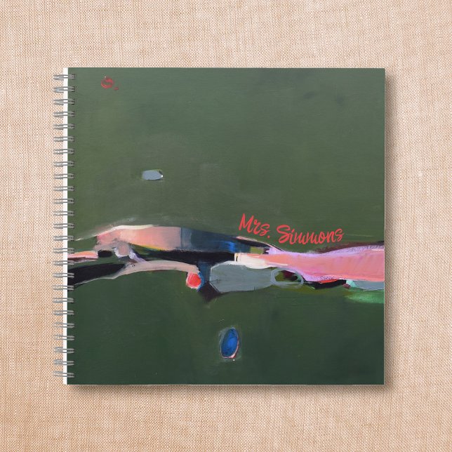 Carnet Cadeau de l'enseignant Peinture Abstraite personna (Créateur téléchargé)