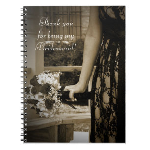 Carnet Cadeau de Merci de demoiselle d'honneur