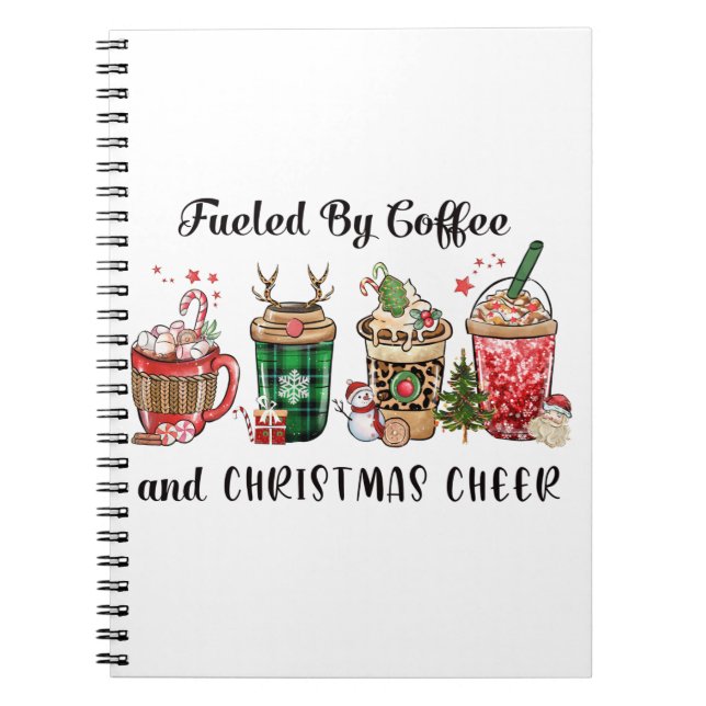 Carnet Cadeau De Noël Alimenté Par Café Et Soirée De Noël (Devant)