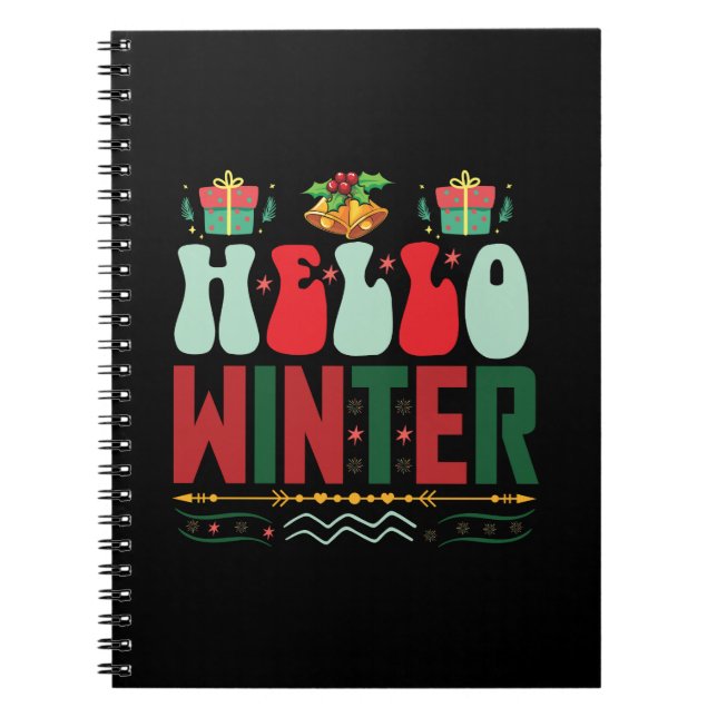 Carnet Cadeau de Noël Bonjour hiver (Devant)