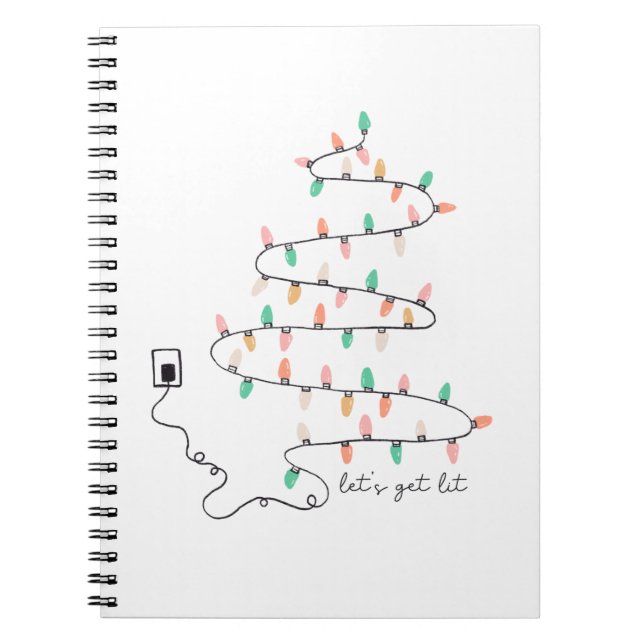 Carnet Cadeau de Noël laissez s'éclairer (Devant)
