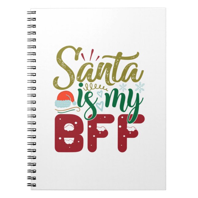 Carnet Cadeau de Noël | Père Noël est mon BFF (Devant)