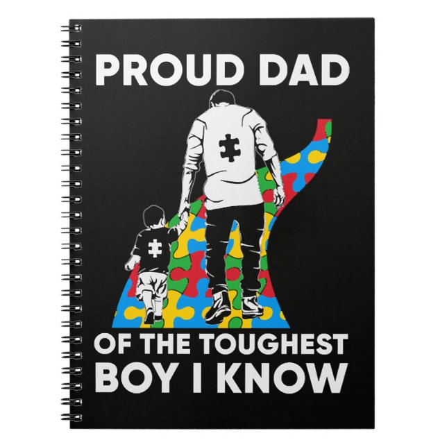 Carnet Cadeau de puzzle pour papa pour la sensibilisation (Devant)