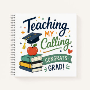 Carnet Cadeau de remise de diplôme pour l'enseignement, m