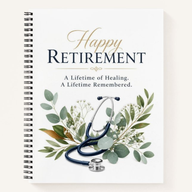 Carnet Cadeau de retraite pour médecin (Devant)