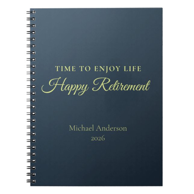 Carnet Cadeau de retraite pour profiter de la vie (Devant)