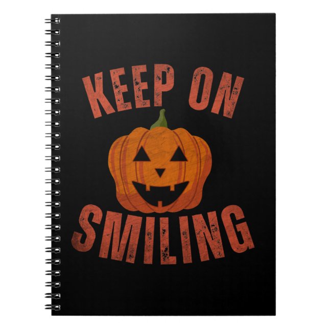 CARNET CADEAU D'HALLOWEEN CONTINUEZ À SOURIRE (Devant)