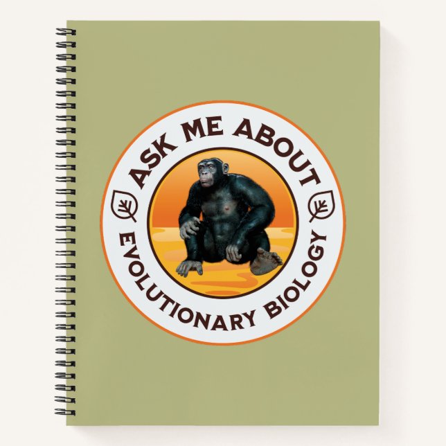 Carnet Cadeau d'humour sur l'évolution pour professeur de (Devant)