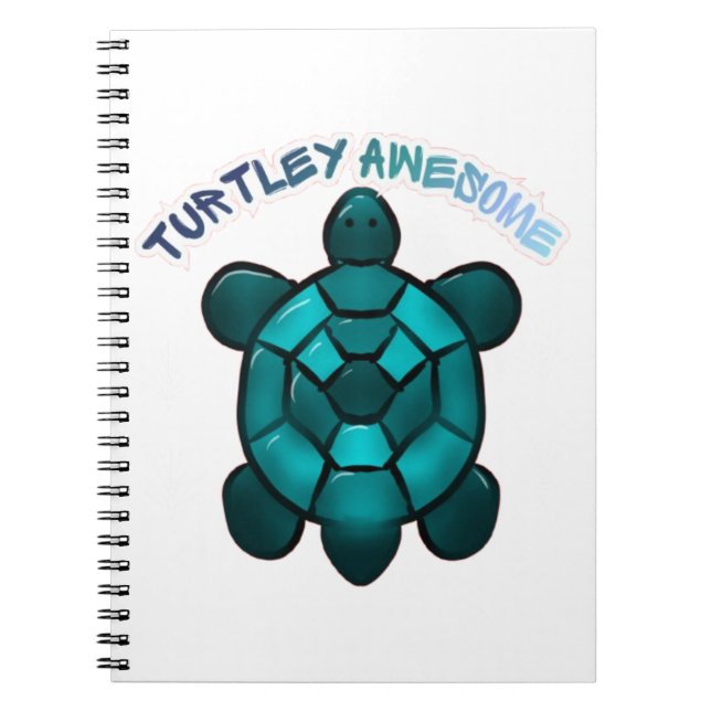 Carnet Cadeau drôle d'animal Tortue Mignonne (Devant)