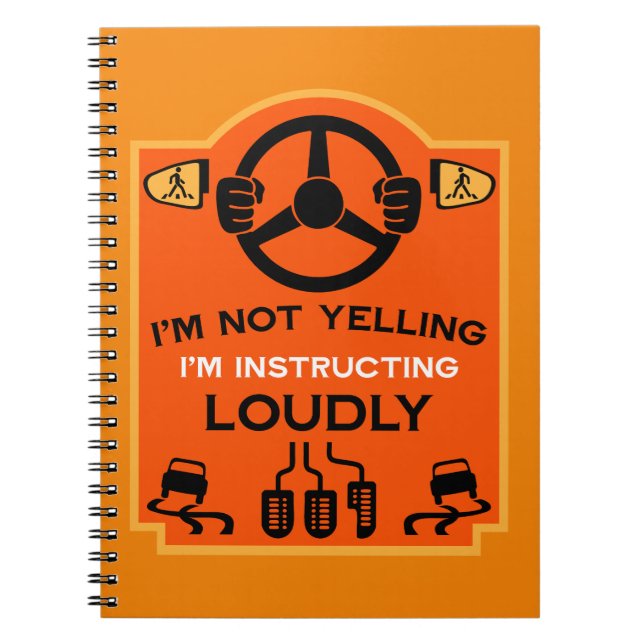 Carnet Cadeau drôle pour moniteur d'auto-école (Devant)