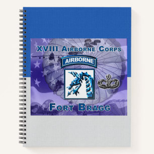 Carnet Cadeau du XVIIIe corps aéroporté conçu de façon un