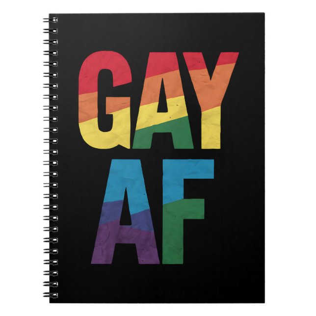 Carnet Cadeau gay AF Fierté LGBT Fierté Mois de la fierté (Devant)