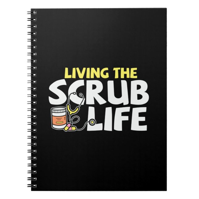 Carnet Cadeau infirmière | Vivre La Vie Scrub (Devant)